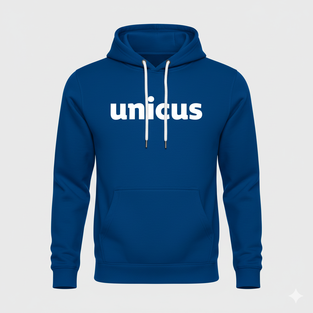 Femme Unicus Crop Hoodie - Ocean Blue