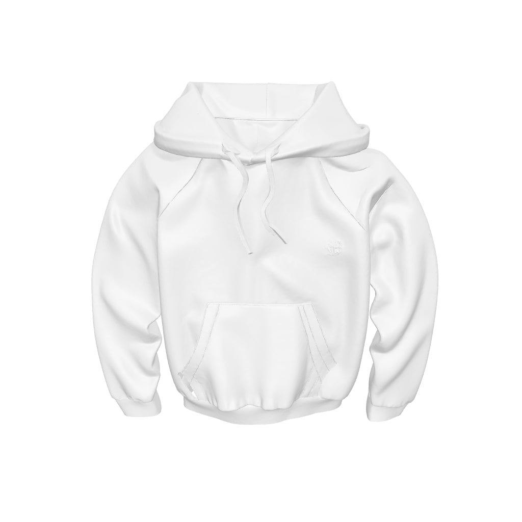 Femme Unicus Crop Hoodie - White