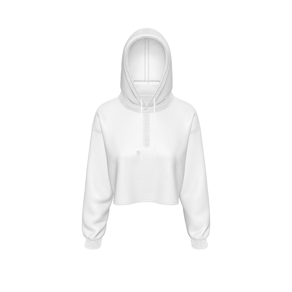 Femme Unicus Crop Hoodie - Sea Green